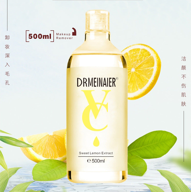 makeup remover 500ml gentle cleansing and moisturizing no-wash facial mask eye and lip gentle makeup remover factory direct sales