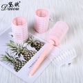 Air hot handle nylon hair roll pear head bangs hair tail roll plastic hair roll self-adhesive nylon hair roll hollow roll