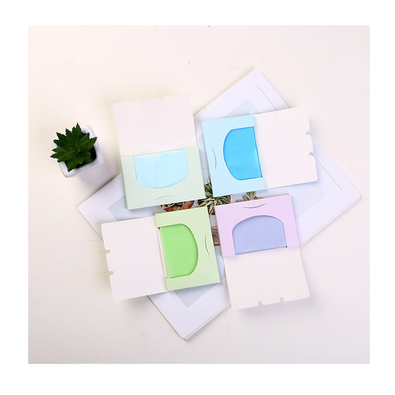 Beizi oil absorbing sheets, 100 count - summer facial cleansing oil control tissues, linen oil absorbing makeup tool - in stock