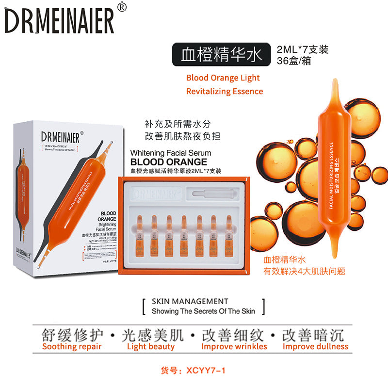 ampoule original solution 7-pack essence vitamin c nicotinamide hydrating, brightening, firming hyaluronic acid 24k gold