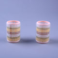 Velcro self-adhesive hair rolls, five colors, inner buckle rolls, pear flower rolls, bangs rolls, fluffy rolls, nylon hair rolls, 6 packs