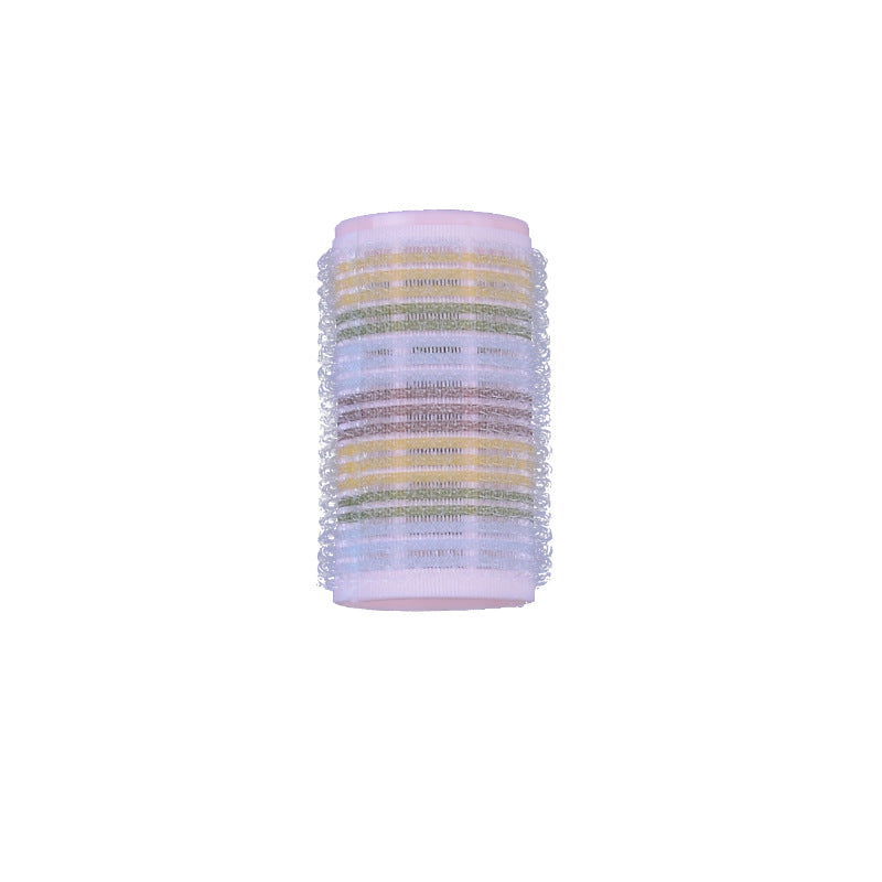 Velcro self-adhesive hair rolls, five colors, inner buckle rolls, pear flower rolls, bangs rolls, fluffy rolls, nylon hair rolls, 6 packs