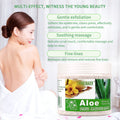 aloe vera exfoliating scrub - face & body, moisturizing, smoothing, cleansing, exfoliating bath salts, skincare 500g