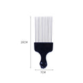 Fist long steel needle comb hairdressing styling hair cutting dyeing metal stainless steel insert comb oil head comb cross-border wholesale