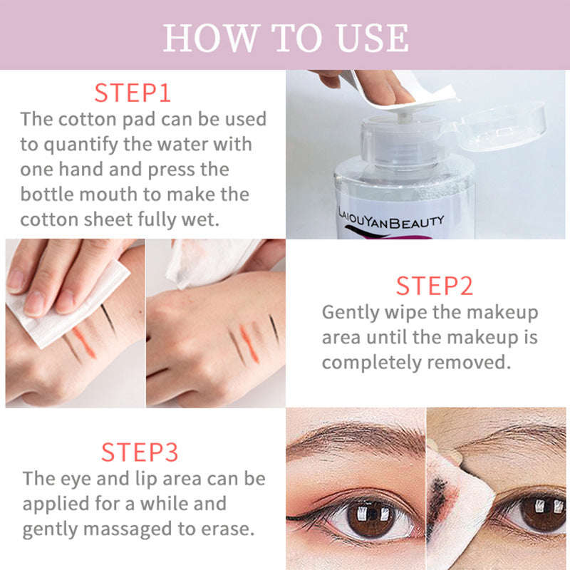 hydrating & gentle makeup remover - moisturizing, non-irritating cleanser for eyes & lips - 500ml wholesale for export