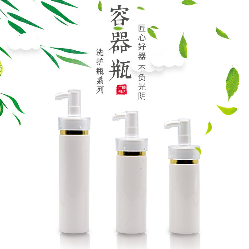 Ready-to-ship pet plastic pump bottles, available in 100ml, 120ml, and 150ml sizes. perfect for dispensing lotions, serums, and other cosmetic products