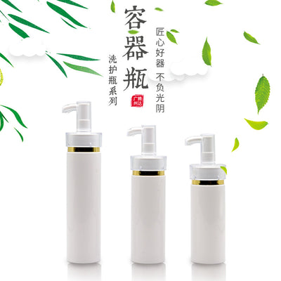 Ready-to-ship pet plastic pump bottles, available in 100ml, 120ml, and 150ml sizes. perfect for dispensing lotions, serums, and other cosmetic products