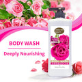 perfume lily shower gel - milk silky smooth skin, rich lather, refreshing & moisturizing, long-lasting fragrance