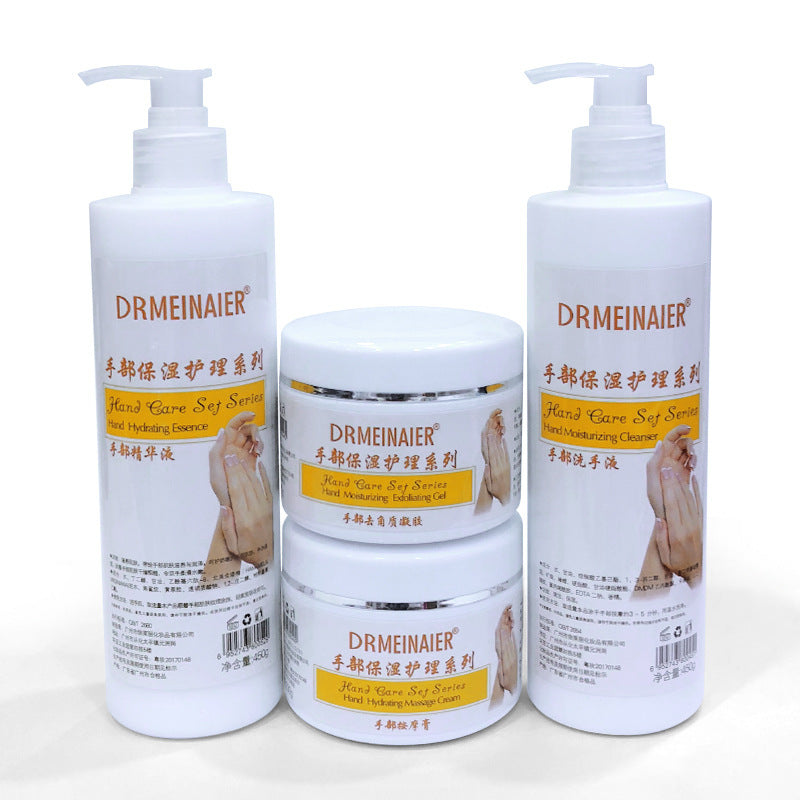 hand care 4-piece set, neck care, nourishing moisturizer, foot care set, beauty salon skincare series