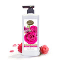 perfume lily shower gel - milk silky smooth skin, rich lather, refreshing & moisturizing, long-lasting fragrance