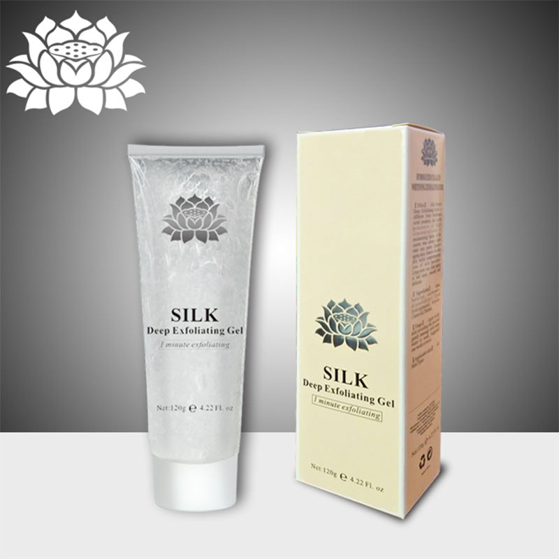 bestseller: silk protein exfoliating gel - gentle dead skin remover, scrub, cleansing, smoothing, and hydrating
