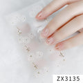 Zhengxiang diamond nail art japanese and korean nail art stickers 3d french nail art stickers full stickers finished cross-border waterproof nail stickers amazon