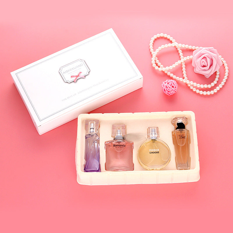 Aishixuandai women's perfume long-lasting fragrance fresh floral and fruity fragrance classic light fragrance gift box suit perfume wholesale