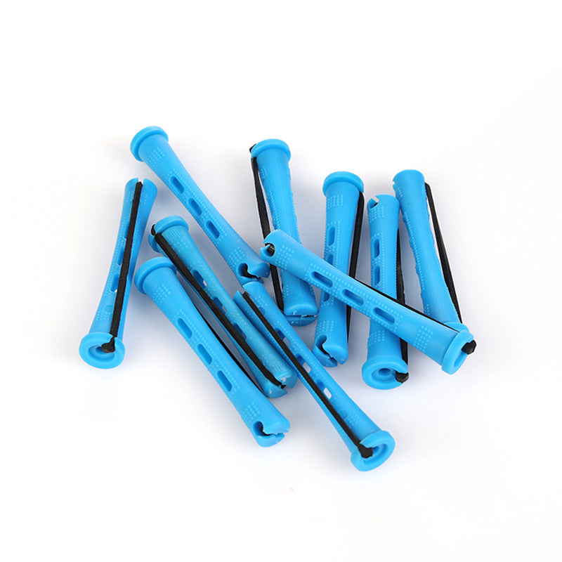 supply of perm rods, short strap-covered plastic curling irons, hair salon equipment and supplies, curling rods, direct supply from manufacturers