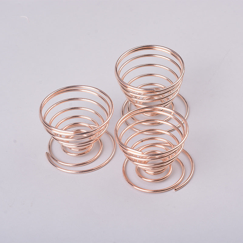 Beauty sponge holder - metal stand, spring sponge rack, electroplated rose gold stand, thickened spring stand, drying rack