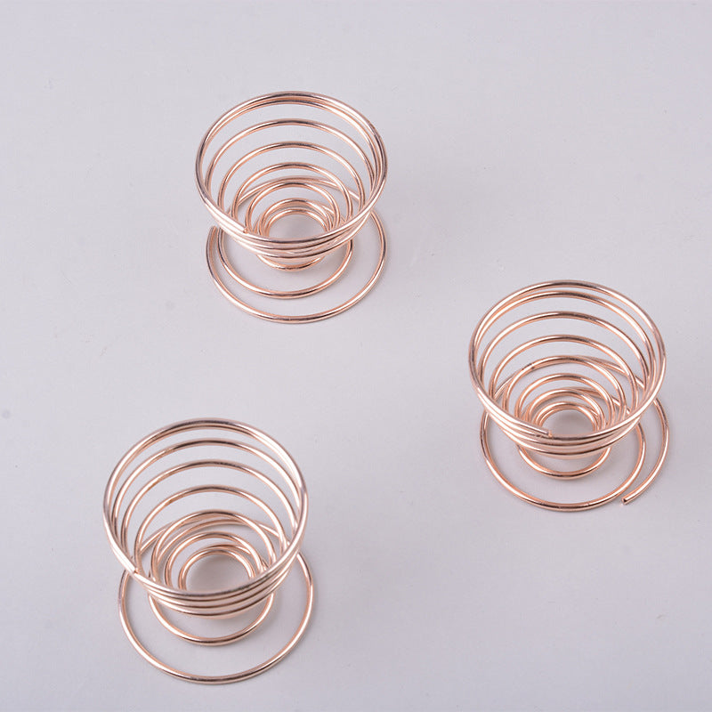 Beauty sponge holder - metal stand, spring sponge rack, electroplated rose gold stand, thickened spring stand, drying rack