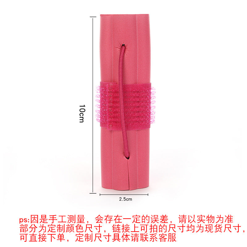 Sleeping curling handy gadget, soft and non-pressing, self-adhesive rubber, heat-free curling iron, diy styling, large pear flower curls