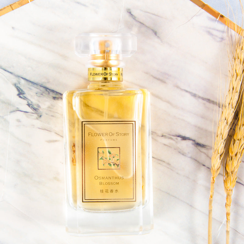 Osmanthus perfume for women, light and long-lasting, student-friendly, natural floral scent, "floral story" 50ml, dropshipping available, osmanthus fragrance