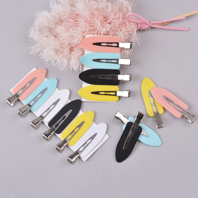 Influencer-style seamless hair clips, bb clips, hair accessories, headwear, side clips, metal bang clips, candy color hair clips - wholesale