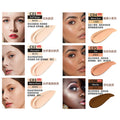 aqua glow concealer, nude makeup, acne mark covering, primer, contouring stick, moisturizing, long-lasting isolation liquid foundation