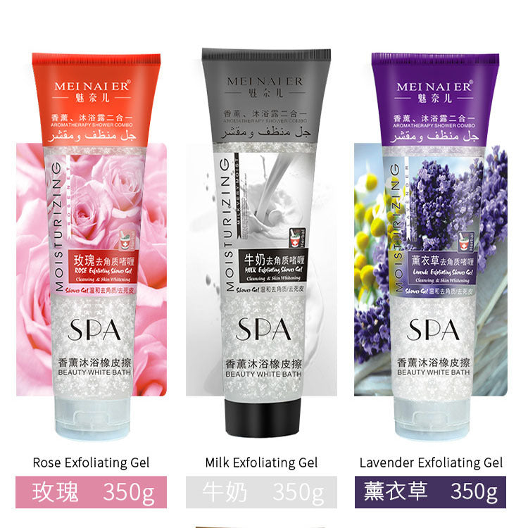 exfoliating facial & body scrub - deep cleansing, pore refining, and hydrating exfoliating mitt
