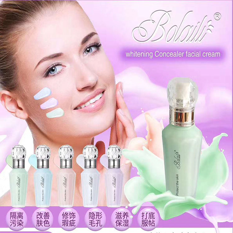 crystal diamond silk protective cream hydrating, moisturizing and brightening three-in-one makeup cream concealer moisturizing lazy cream