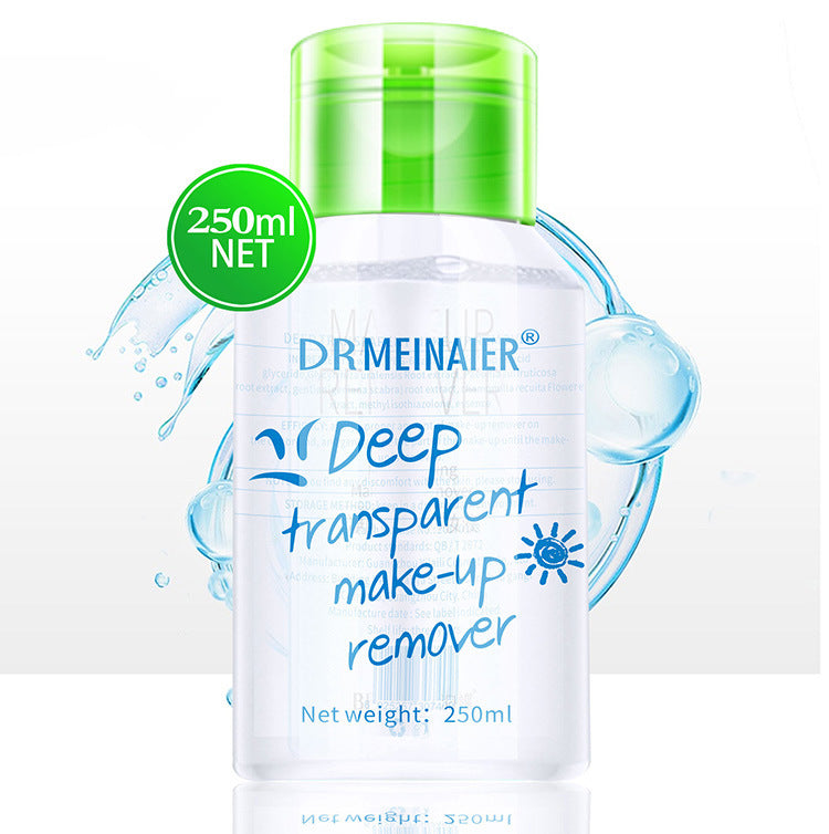 deep cleansing makeup remover 250ml makeup remover for face, eyes and lips makeup remover cosmetics foreign trade wholesale