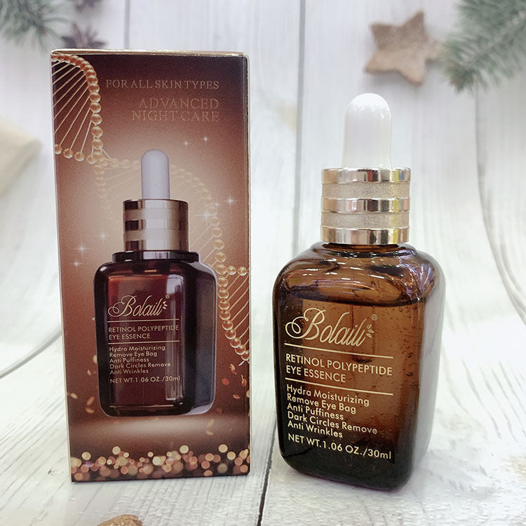small brown bottle retinol peptide repair and moisturizing eye essence to soothe and fade fine lines around the eyes manufacturer