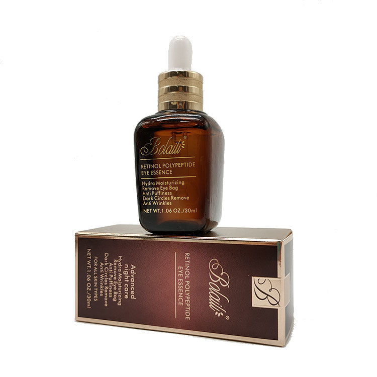 small brown bottle retinol peptide repair and moisturizing eye essence to soothe and fade fine lines around the eyes manufacturer