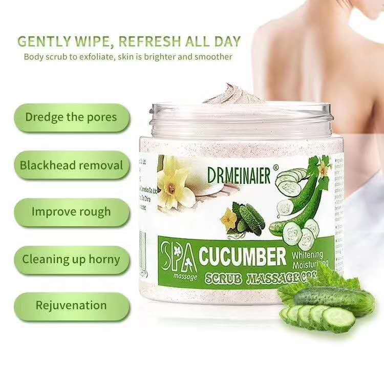 Exfoliating and moisturizing facial scrub, pore refining, chicken skin treatment, full body cucumber scrub - wholesale for export