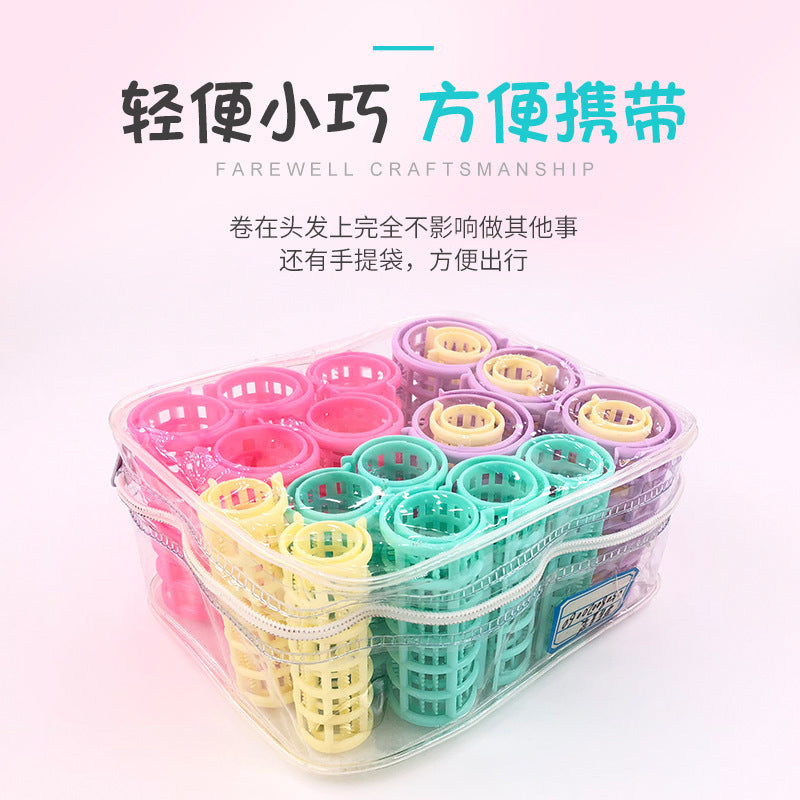 Hair roller, hair roller, hair curling tool, air sub-mother hair roller, toothed hair curler, sub-mother buckle plastic one-piece drop shipping