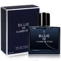New floral story cologne - azure blue men's perfume, oceanic aroma, subtle and long-lasting fragrance, 50ml eau de parfum