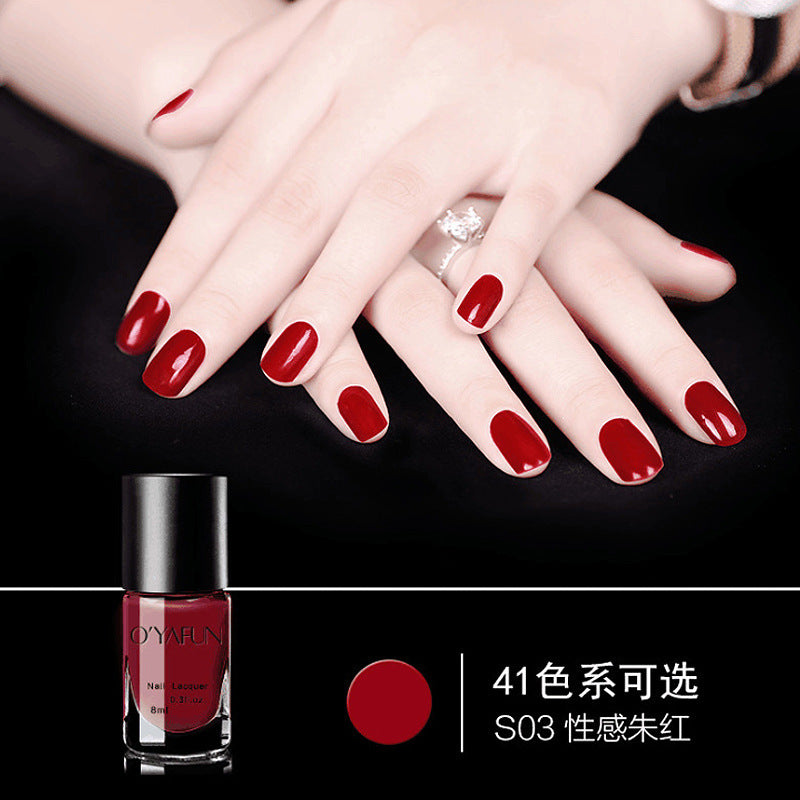 Ouyafei 41-color peel-off nail polish - water-based, peelable, no-bake, quick-drying, long-lasting nail polish gel - wholesale