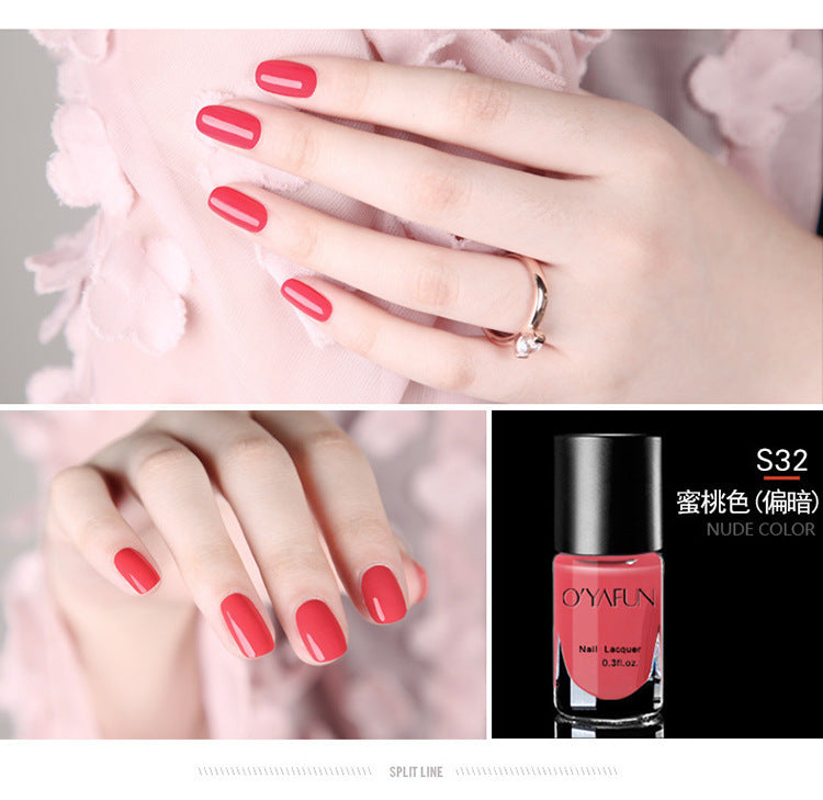 Ouyafei 41-color peel-off nail polish - water-based, peelable, no-bake, quick-drying, long-lasting nail polish gel - wholesale