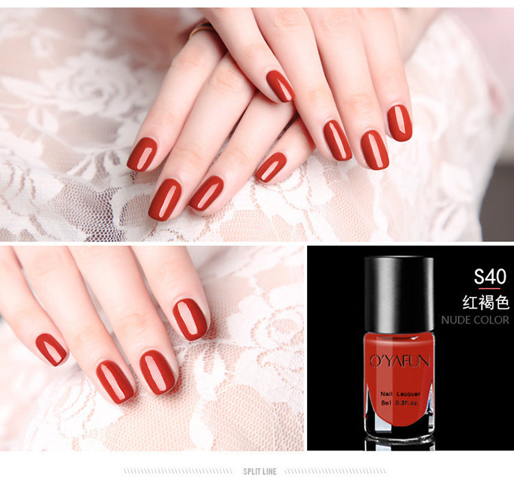 Ouyafei 41-color peel-off nail polish - water-based, peelable, no-bake, quick-drying, long-lasting nail polish gel - wholesale