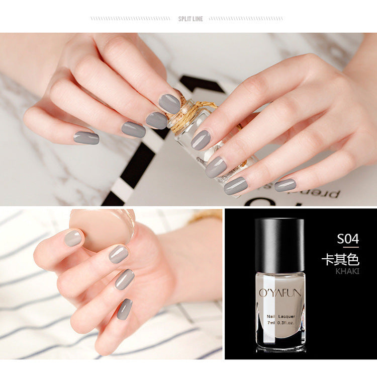 Ouyafei 41-color peel-off nail polish - water-based, peelable, no-bake, quick-drying, long-lasting nail polish gel - wholesale