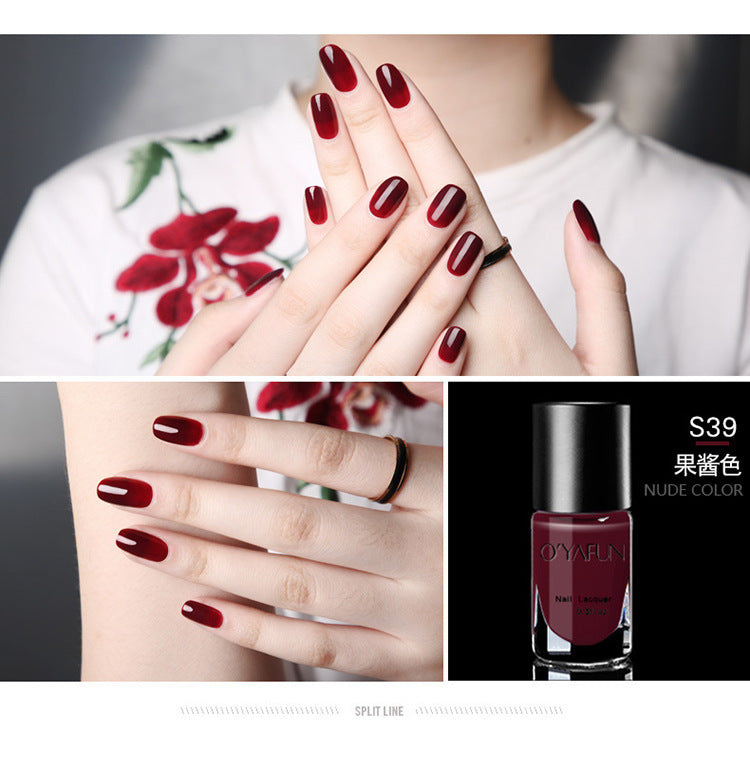 Ouyafei 41-color peel-off nail polish - water-based, peelable, no-bake, quick-drying, long-lasting nail polish gel - wholesale