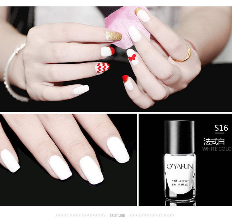 Ouyafei 41-color peel-off nail polish - water-based, peelable, no-bake, quick-drying, long-lasting nail polish gel - wholesale