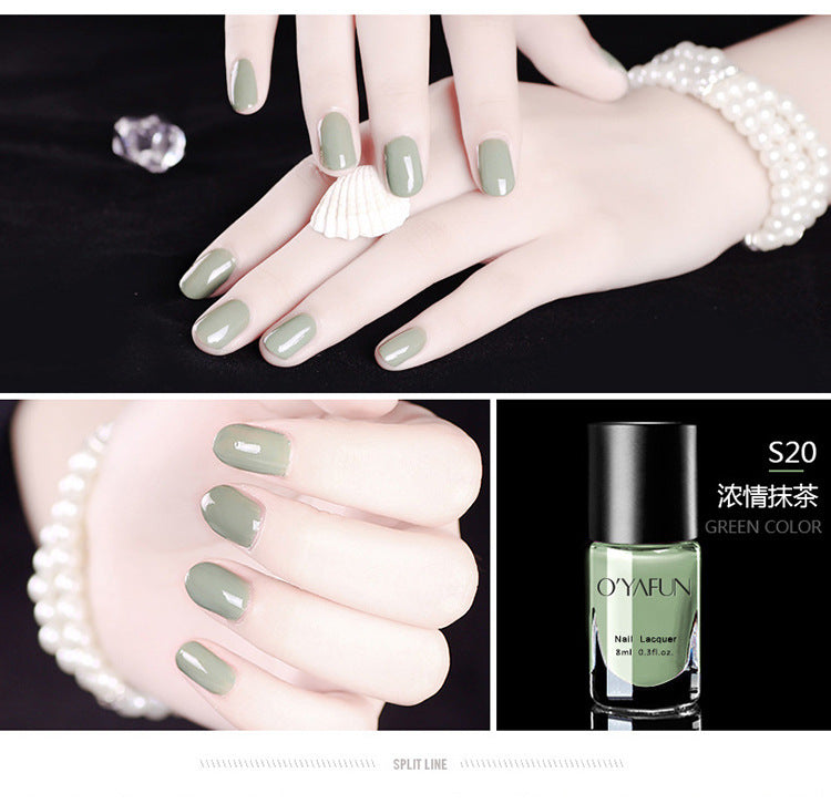Ouyafei 41-color peel-off nail polish - water-based, peelable, no-bake, quick-drying, long-lasting nail polish gel - wholesale