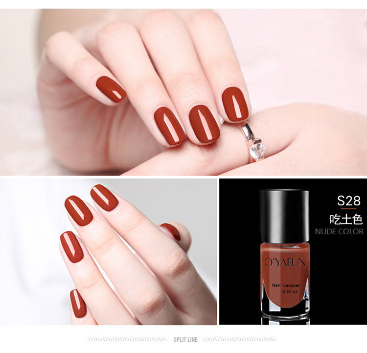 Ouyafei 41-color peel-off nail polish - water-based, peelable, no-bake, quick-drying, long-lasting nail polish gel - wholesale