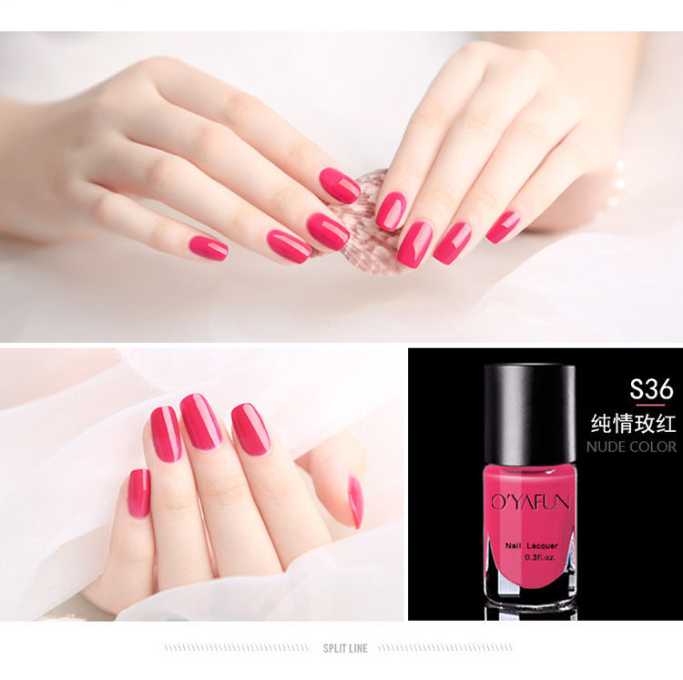 Ouyafei 41-color peel-off nail polish - water-based, peelable, no-bake, quick-drying, long-lasting nail polish gel - wholesale