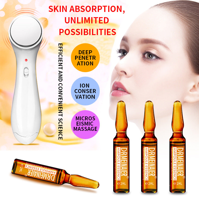 hyaluronic acid small ampoule original solution with facial massager 14-piece set hydrating and moisturizing hospital skin care