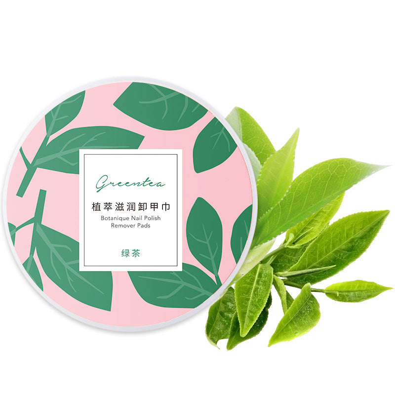 Disposable nail polish remover wipes - rose green tea, grape, and milk scented - 48 count cotton wipe box - direct from the manufacturer, ready to ship