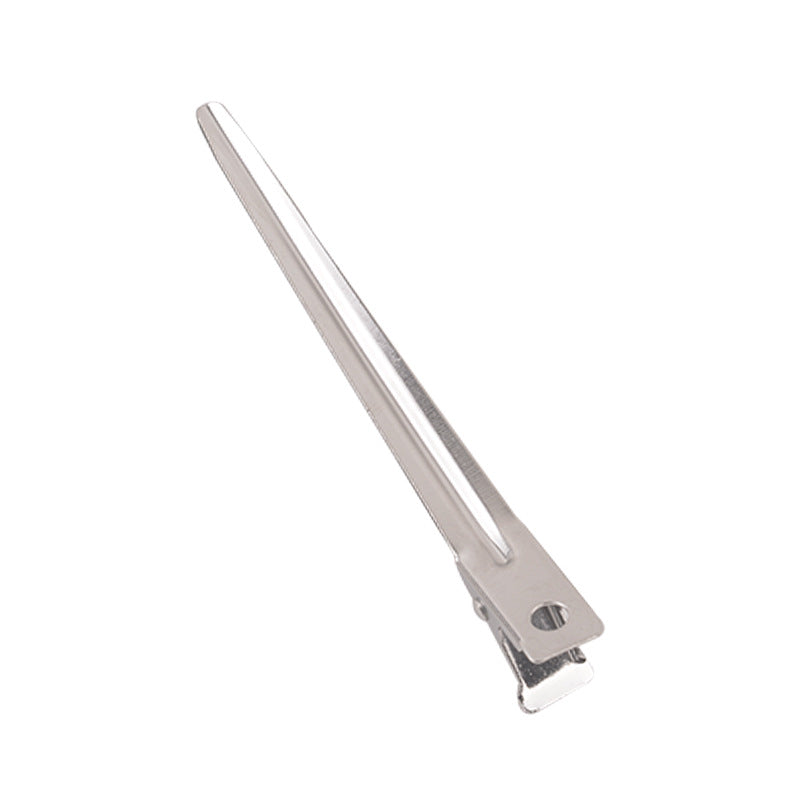 Hairdressing clip long iron clip hair clip crane beak clip hairdressing yb-eight-hole clip iron hair clip wholesale