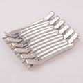 Hairdressing duckbill clip hair salon tool color steel partition clip hair clip large stainless steel positioning clip wholesale