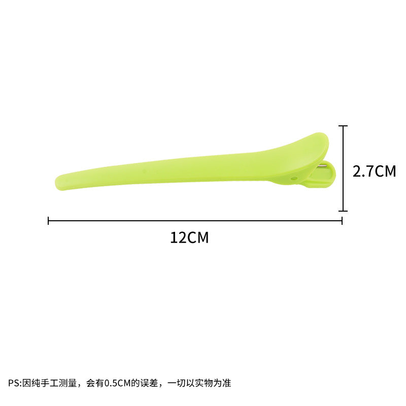Hair salon colorful duckbill clip one-word clip hair partition metal partition clip hair positioning clip wholesale