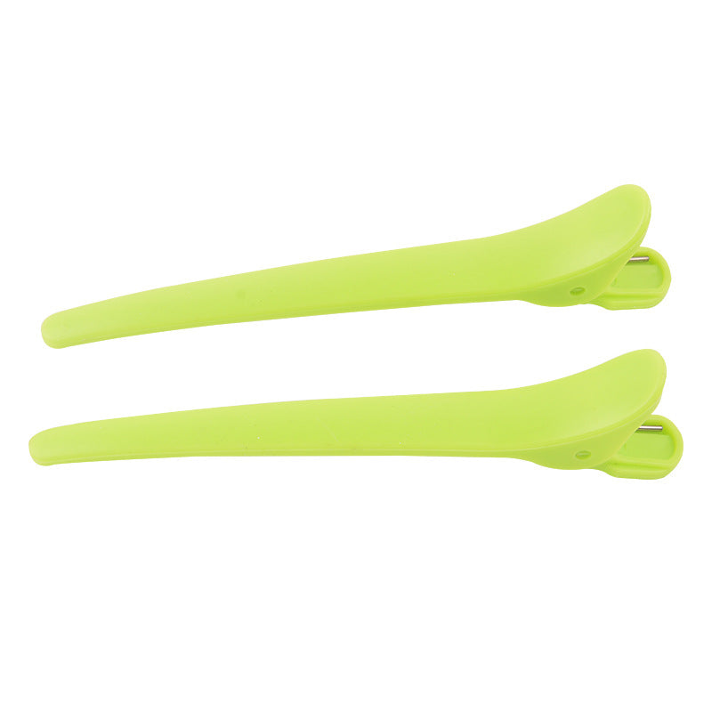 Hair salon colorful duckbill clip one-word clip hair partition metal partition clip hair positioning clip wholesale