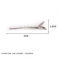 Hairdressing duckbill clip hair salon tool color steel partition clip hair clip large stainless steel positioning clip wholesale