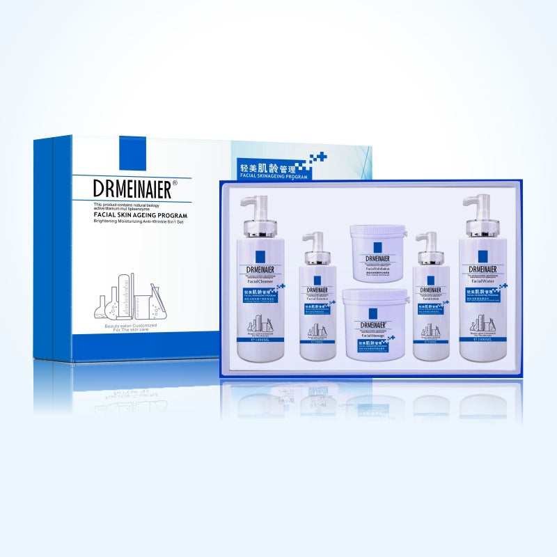 Wholesale 6-piece professional-grade peptide skincare set for anti-aging and skin rejuvenation - ideal for salons and spa centers