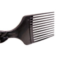 oil head styling comb, plastic fist comb, black hair salon beauty comb, printed logo